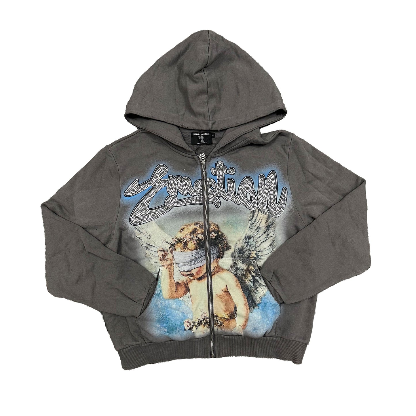 Mixed Emotions 'Cupid' Rhinestone Hoodie