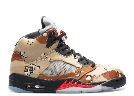 Jordan 5 Retro x Supreme 'Desert Camo'