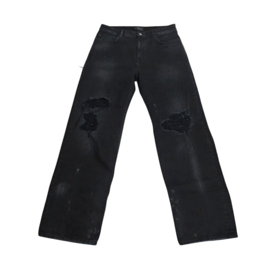 Balenciaga ‘Destroyed Knee’ Baggy Jeans