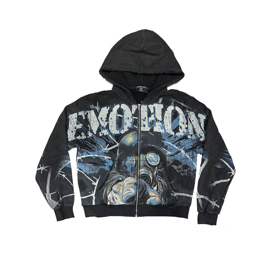 Mixed Emotions 'Radioactive' Acid Wash Hoodie
