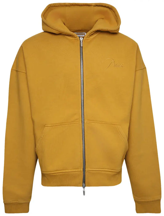 RHUDE 'Mustard' Zip Up Hoodie