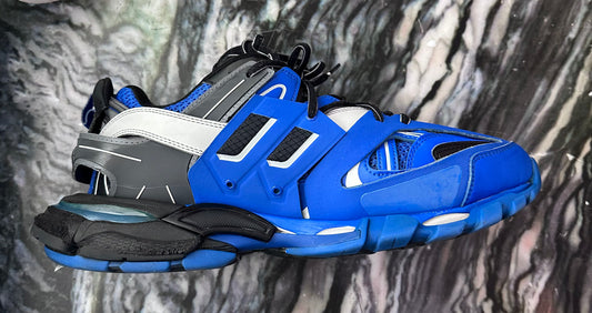 USED Balenciaga Track Black Blue Size 44