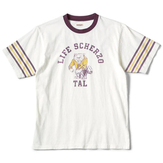 Kapital ‘Tenjiku Ringer’ Tee (College Catpital Print)