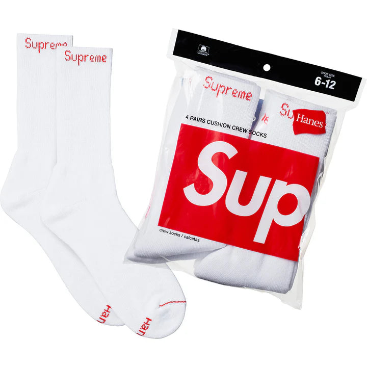 Supreme Hanes Socks (4 Pack)